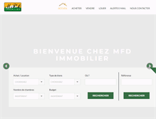 Tablet Screenshot of mfd-immobilier.fr